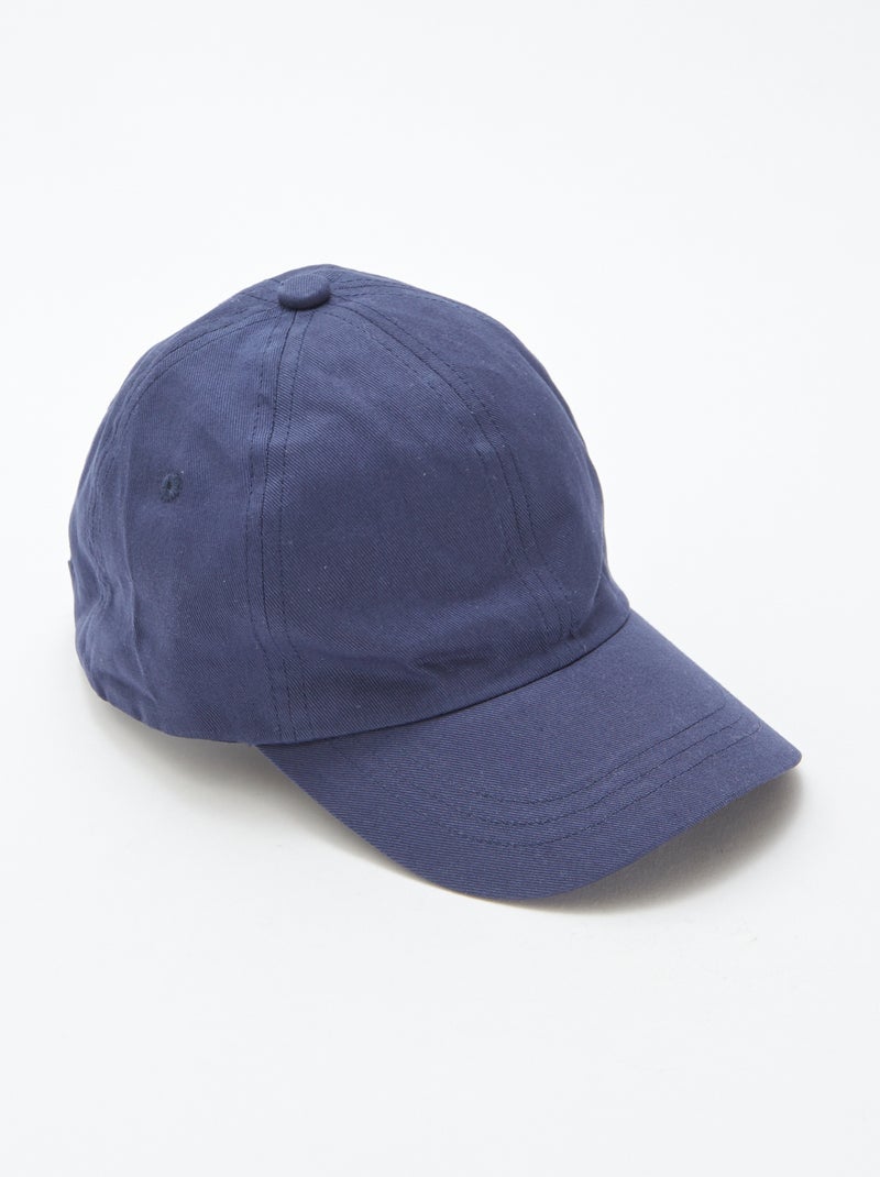 Casquette style baseball unie Noir - Kiabi