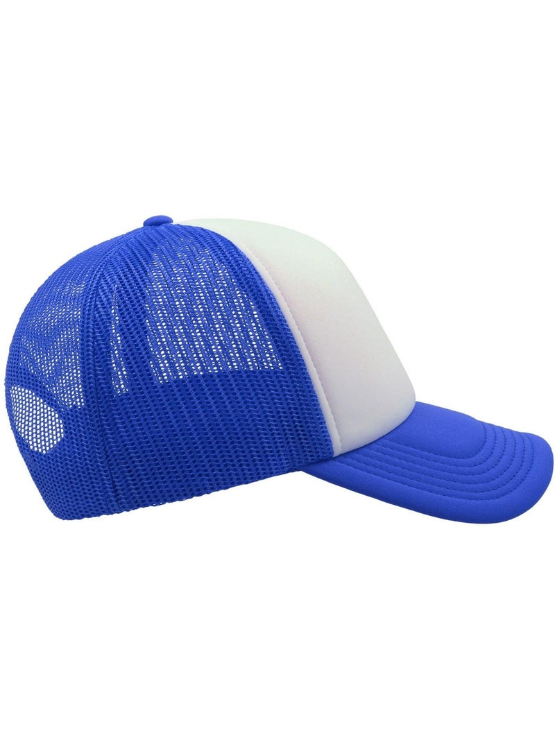 Casquette style trucker rapper - mixte - atlantis Bleu roi - Kiabi