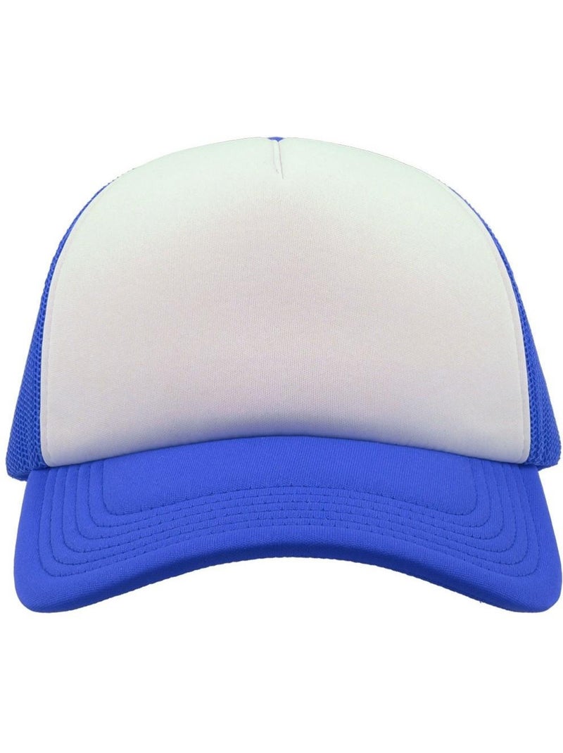Casquette style trucker rapper - mixte - atlantis Bleu roi - Kiabi
