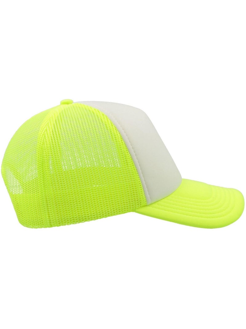 Casquette style trucker rapper - mixte - atlantis Jaune citron - Kiabi