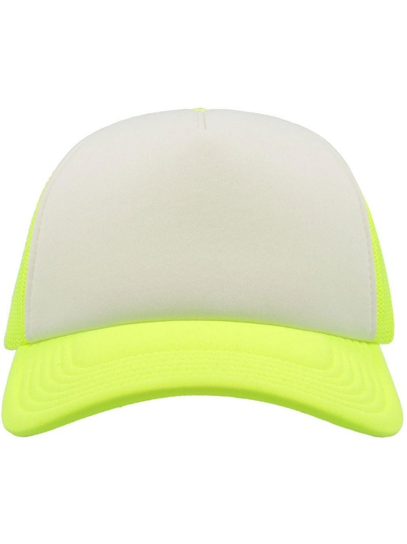 Casquette style trucker rapper - mixte - atlantis Jaune citron - Kiabi