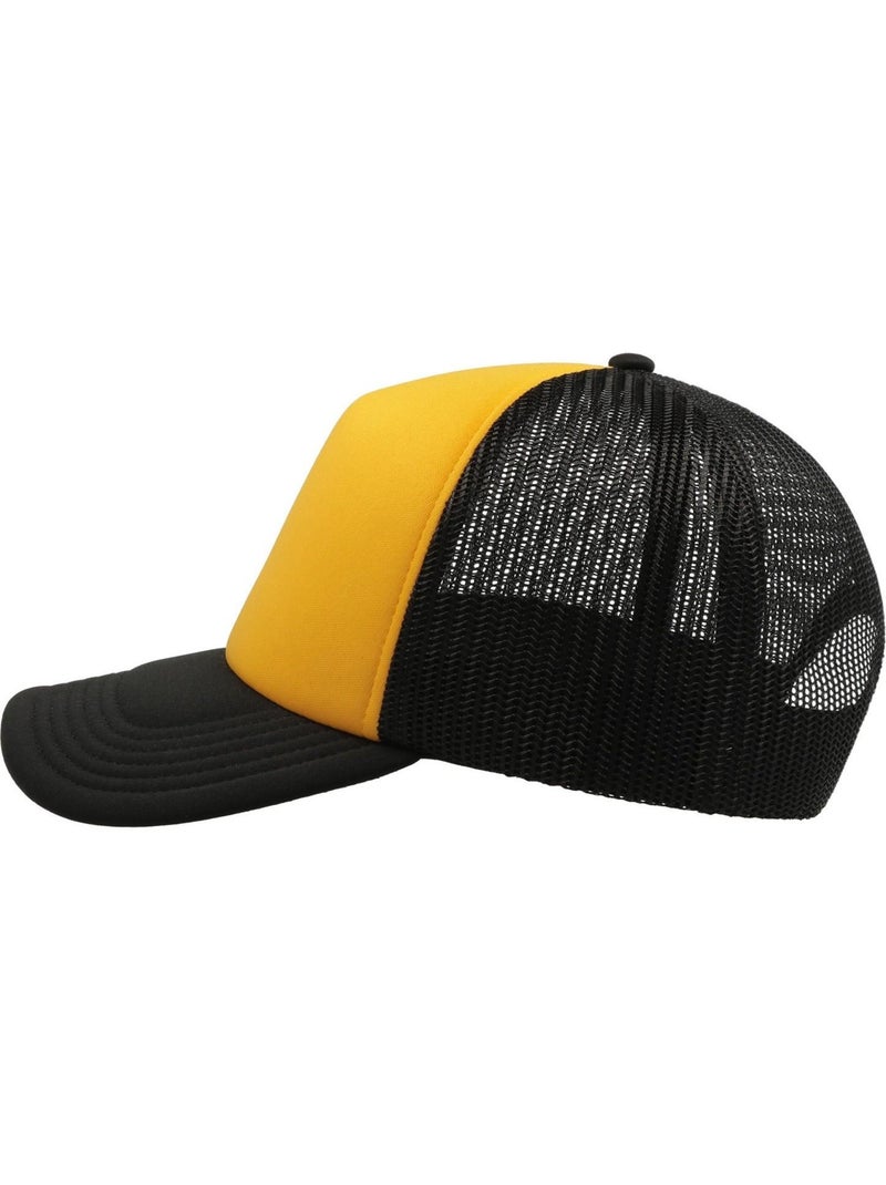 Casquette style trucker rapper - mixte - atlantis Jaune pâle - Kiabi