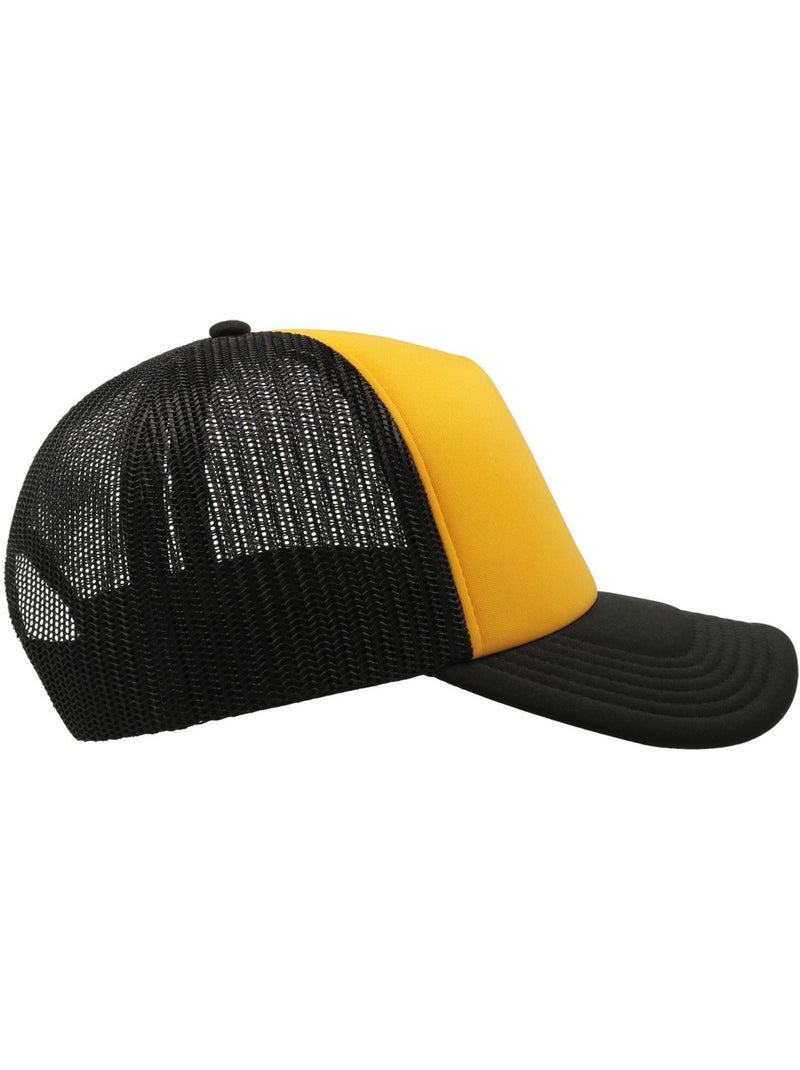 Casquette style trucker rapper - mixte - atlantis Jaune pâle - Kiabi