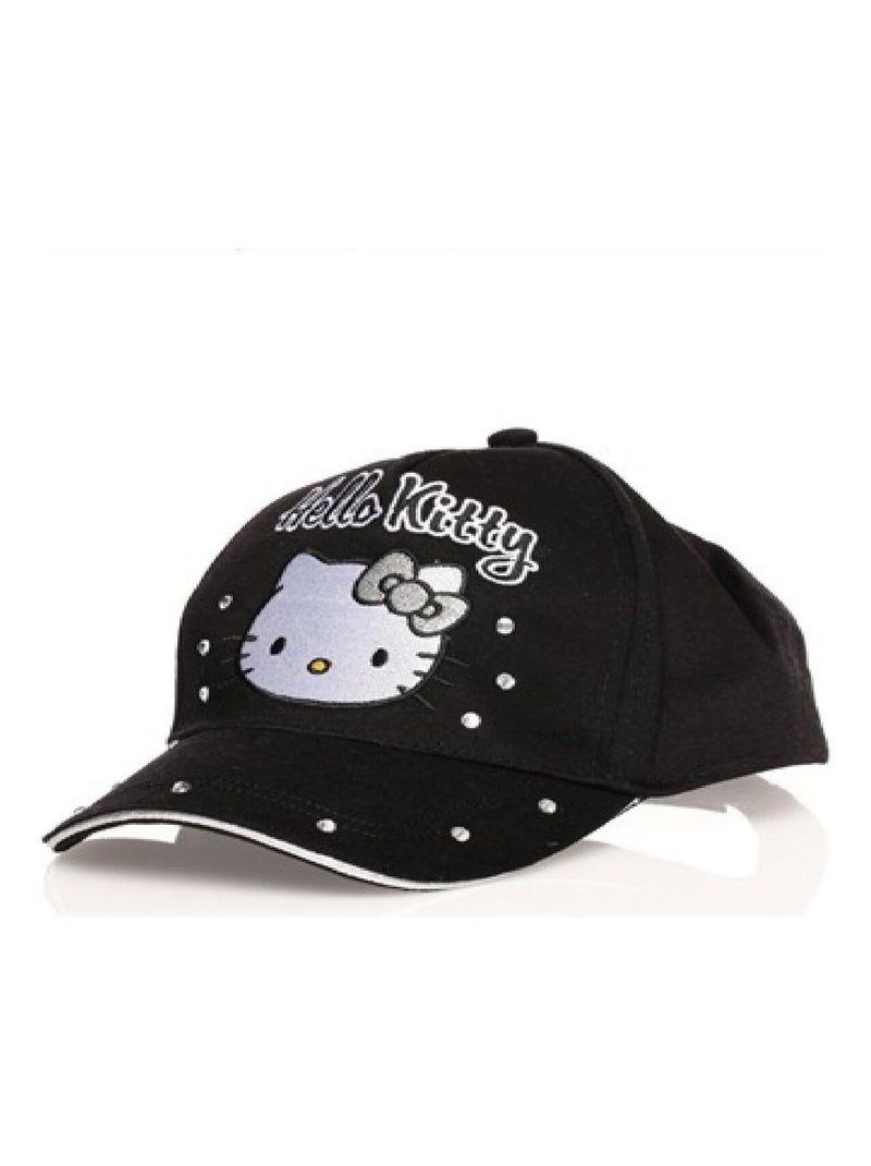 Casquette T 54 Hello Kitty noir strass Noir - Kiabi