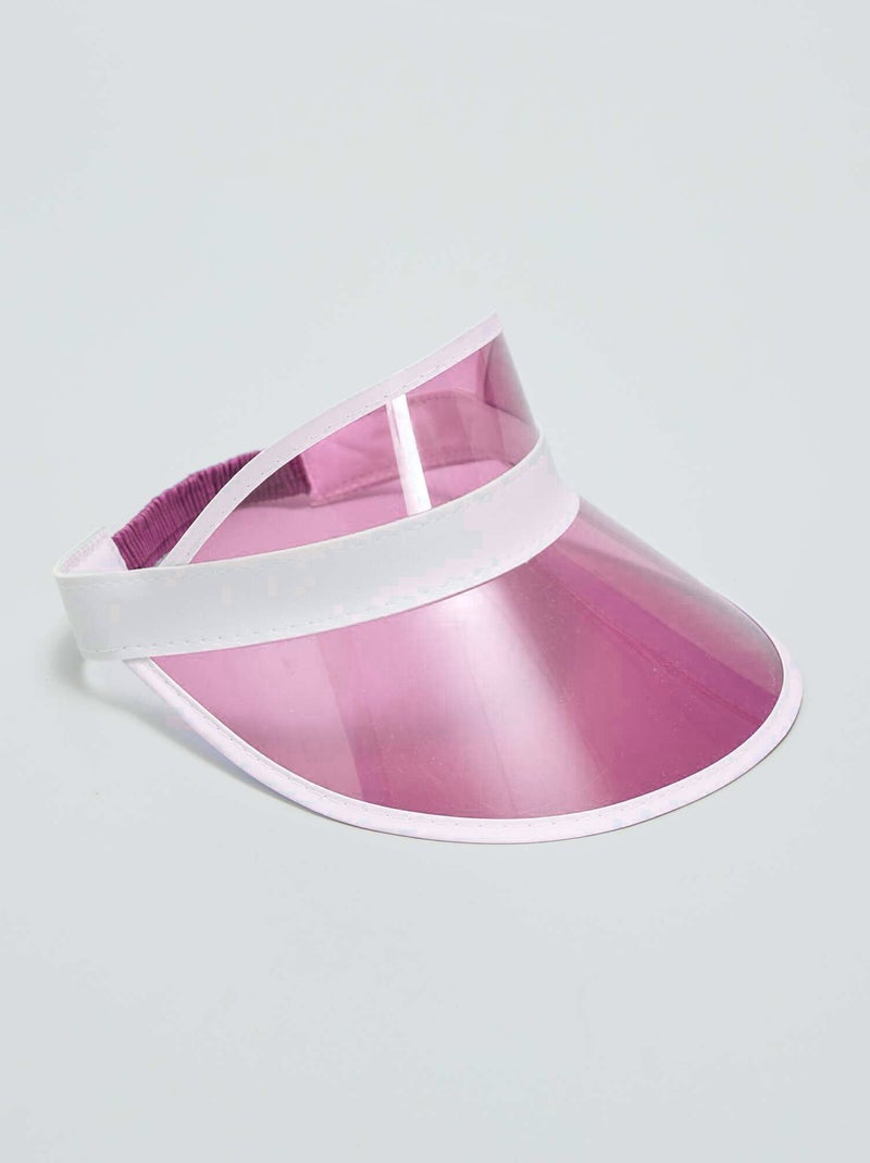 Casquette transparente rose - Kiabi