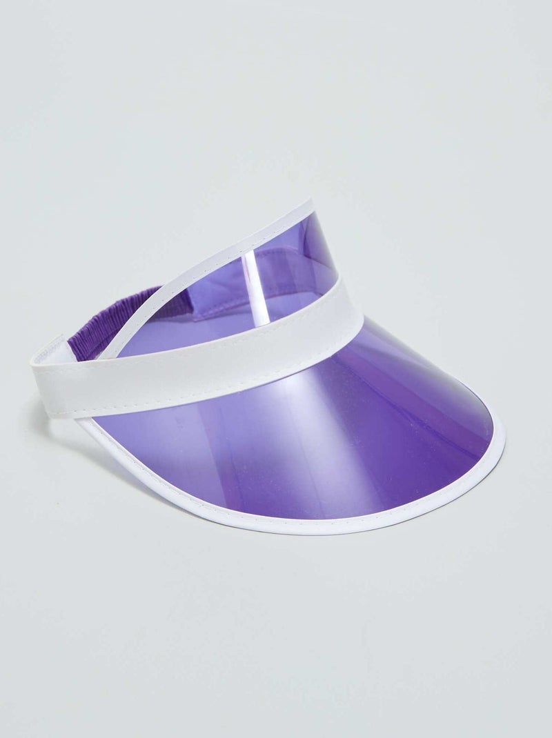 Casquette transparente violet - Kiabi