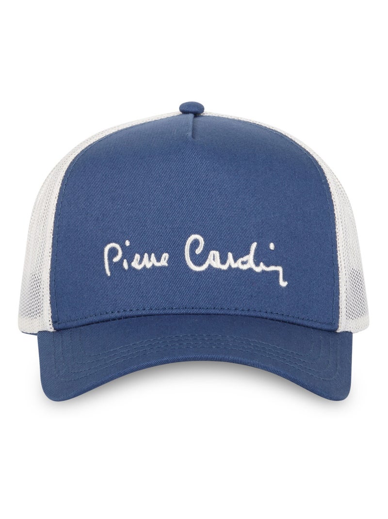 Casquette Trucker avec filet Net Pierre Cardin Bleu Blanc - Kiabi