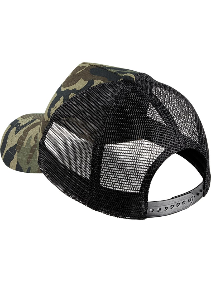 Casquette trucker motif/style camouflage - beechfield Kaki - Kiabi