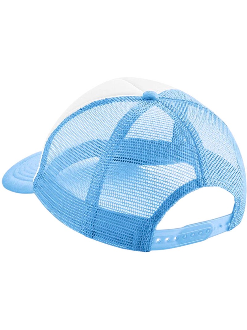 Casquette trucker motif/style rétro - beechfield Bleu Blanc - Kiabi