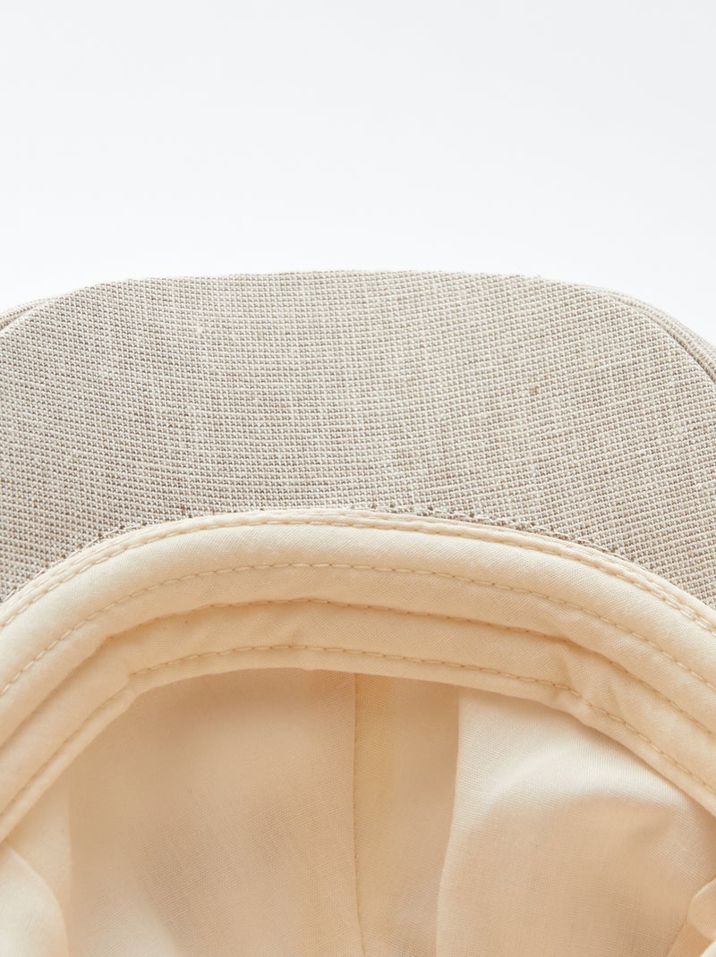 Casquette type gavroche beige - Kiabi