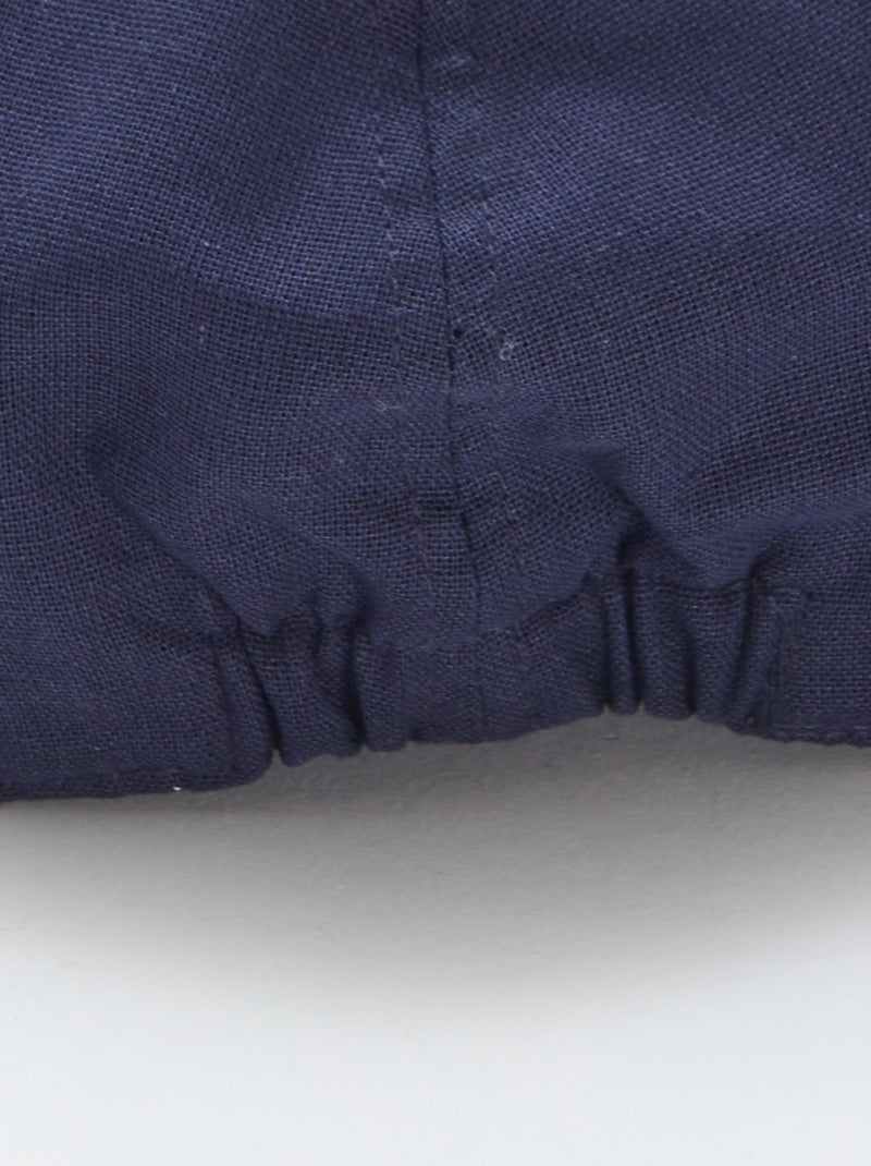 Casquette type gavroche effet lin KAKI - Kiabi