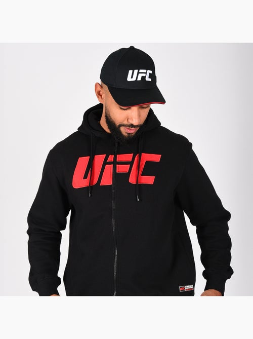 Casquette UFC noire réglable protection soleil - Kiabi