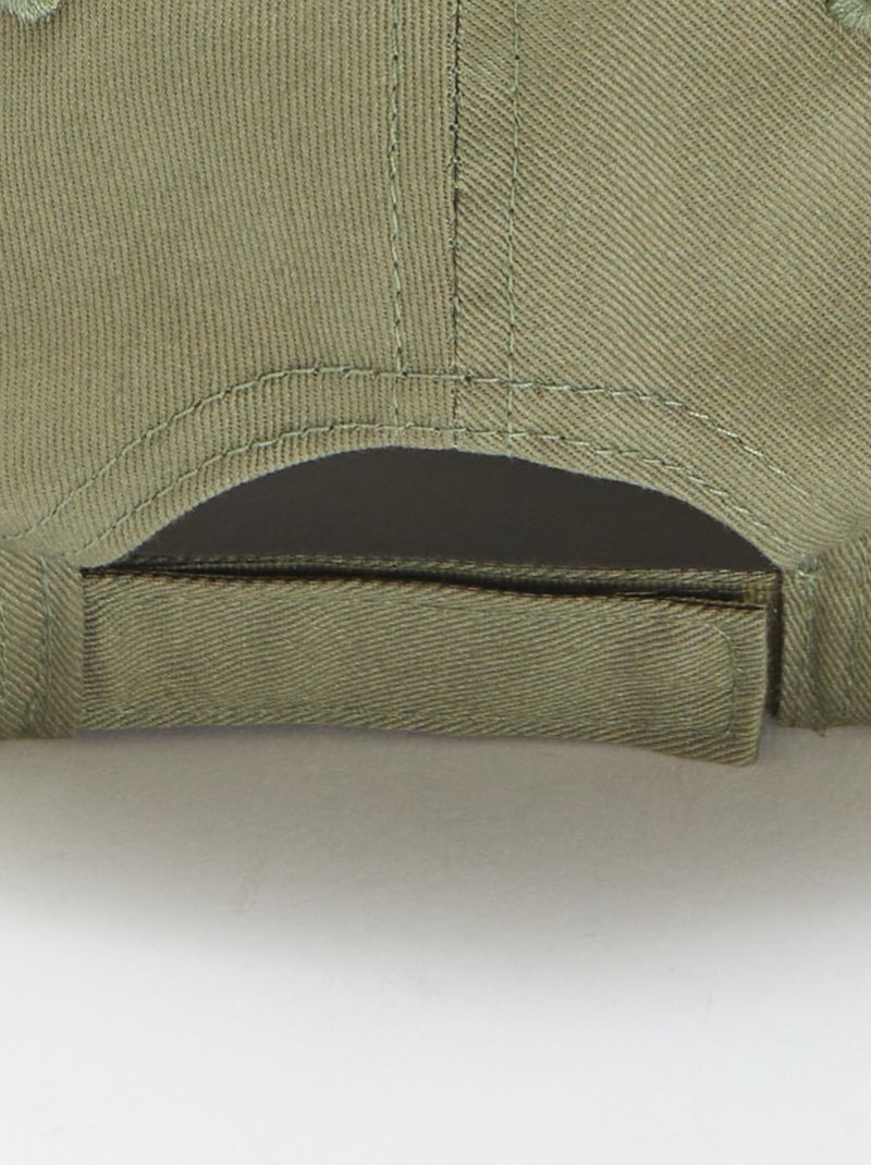 Casquette uni en coton VERT - Kiabi