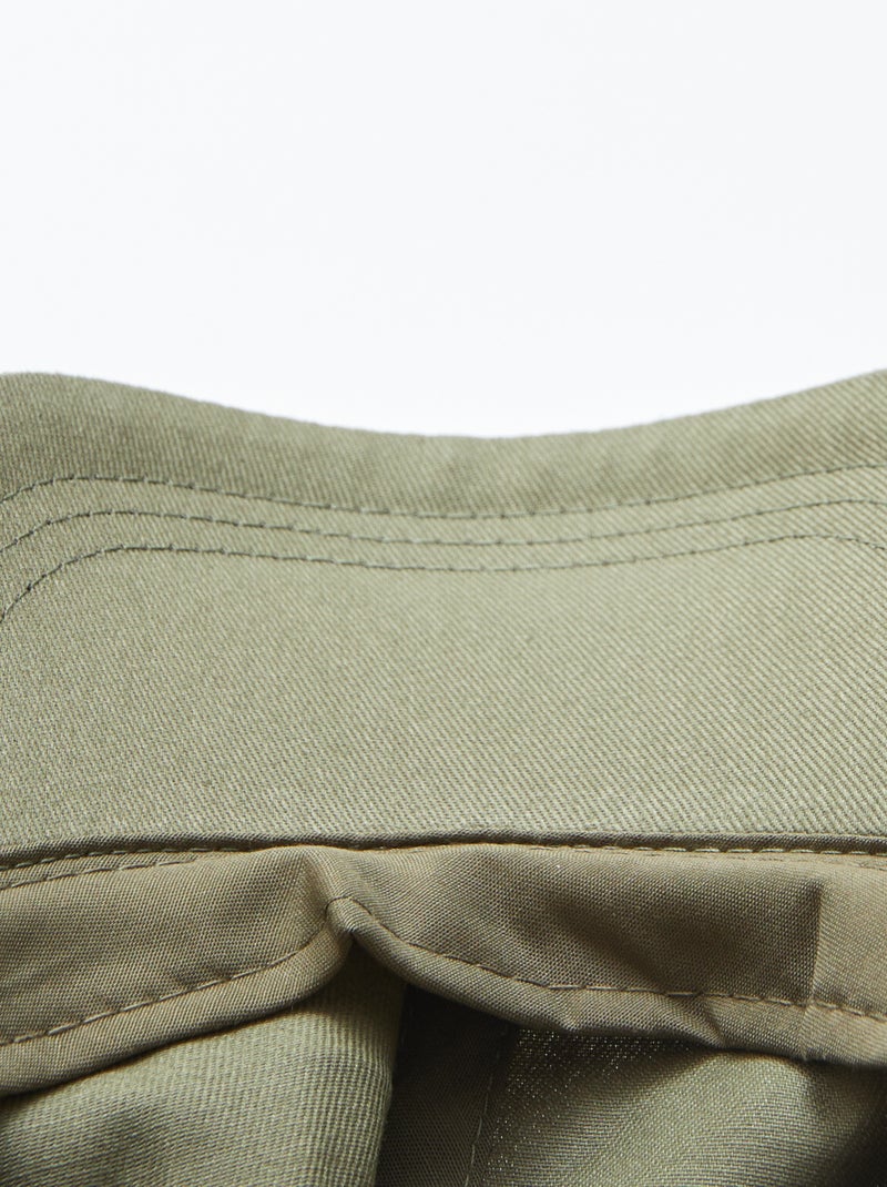 Casquette uni en coton VERT - Kiabi