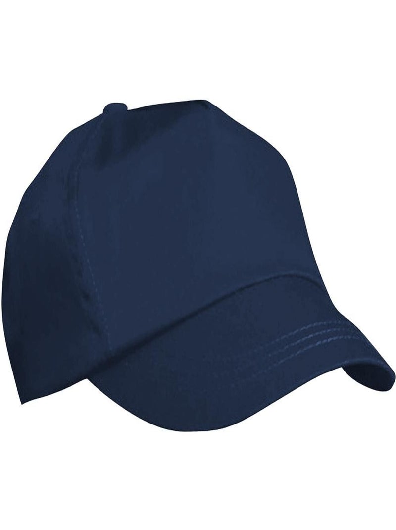 Casquette unie 100% coton unisexe - result Bleu marine - Kiabi