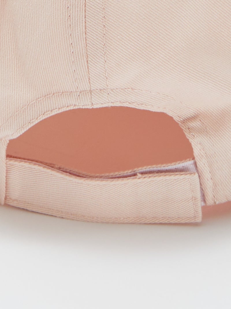 Casquette unie avec motif brodé ROSE - Kiabi