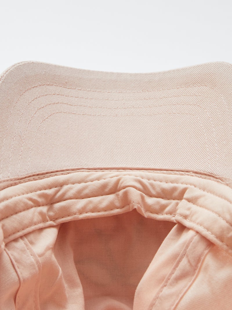 Casquette unie avec motif brodé ROSE - Kiabi
