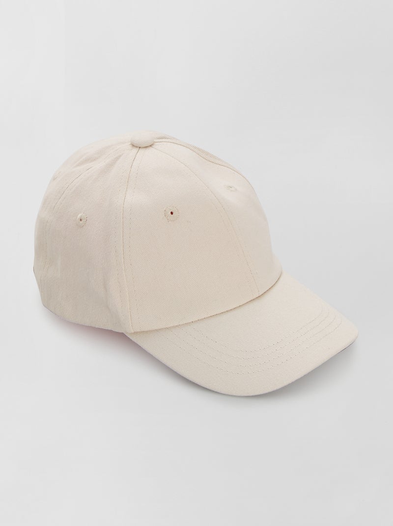 Casquette unie écru - Kiabi