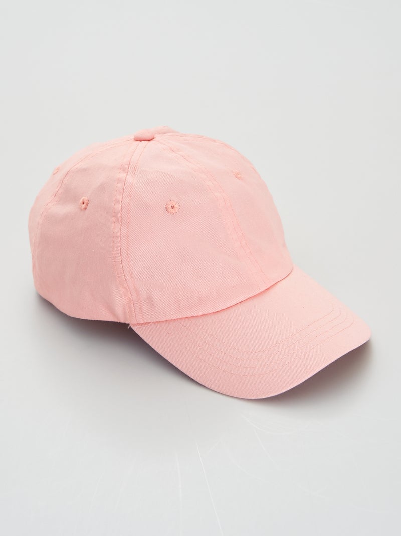 Casquette unie Rose - Kiabi