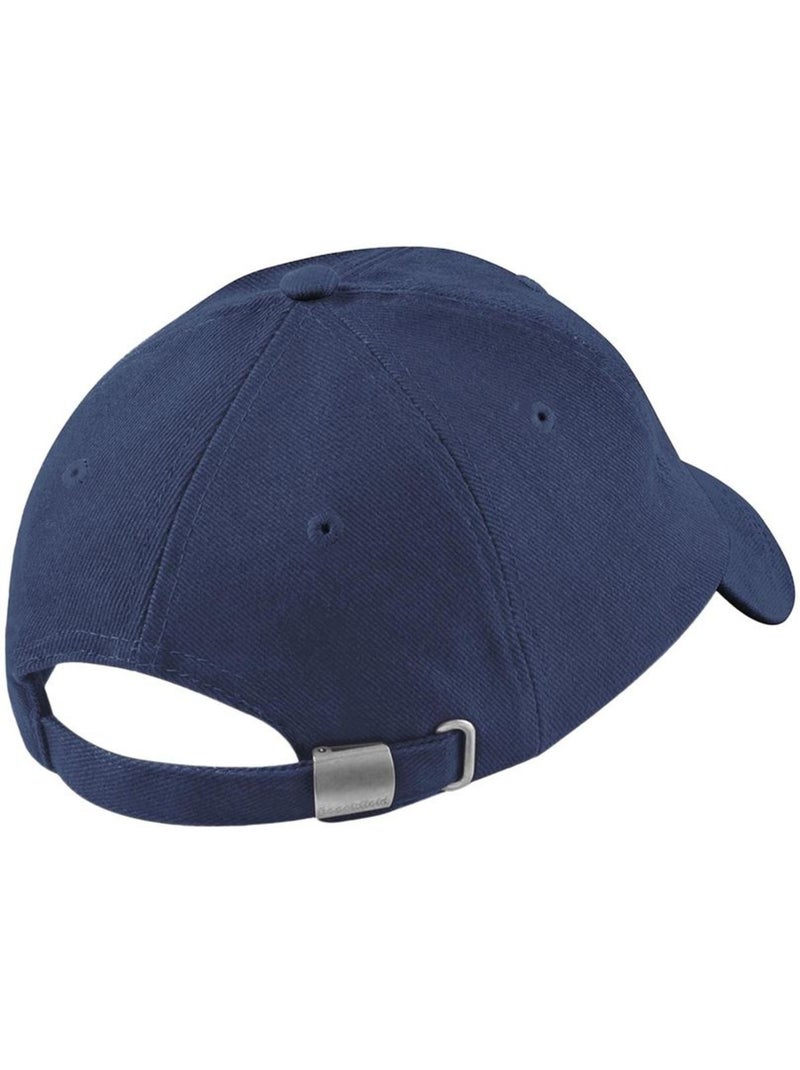 Casquette unisexe à profil bas en coton brossé lourd pour adultes - beechfield Bleu marine - Kiabi
