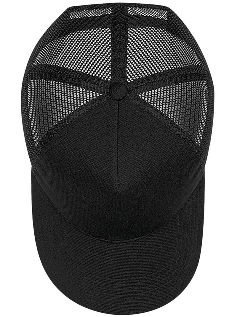 Casquette unisexe adulte microknit snapback trucker cap - beechfield Noir - Kiabi
