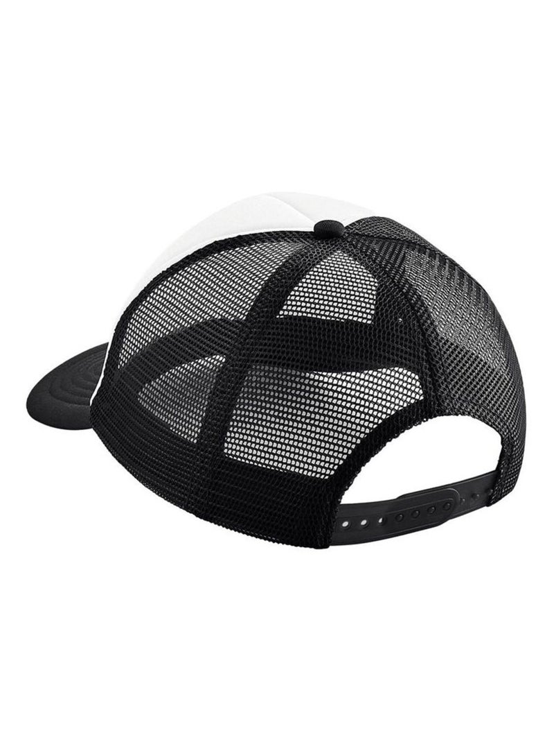 Casquette unisexe adulte vintage snapback trucker cap - beechfield Noir Blanc - Kiabi