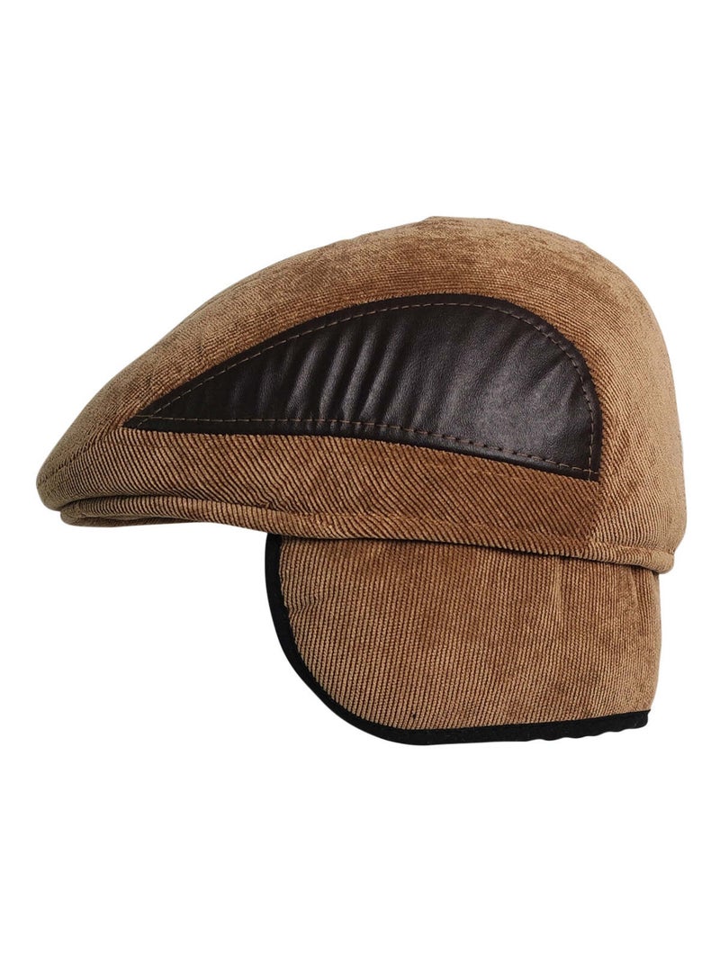 Casquette velours cache-oreilles Camel - Kiabi