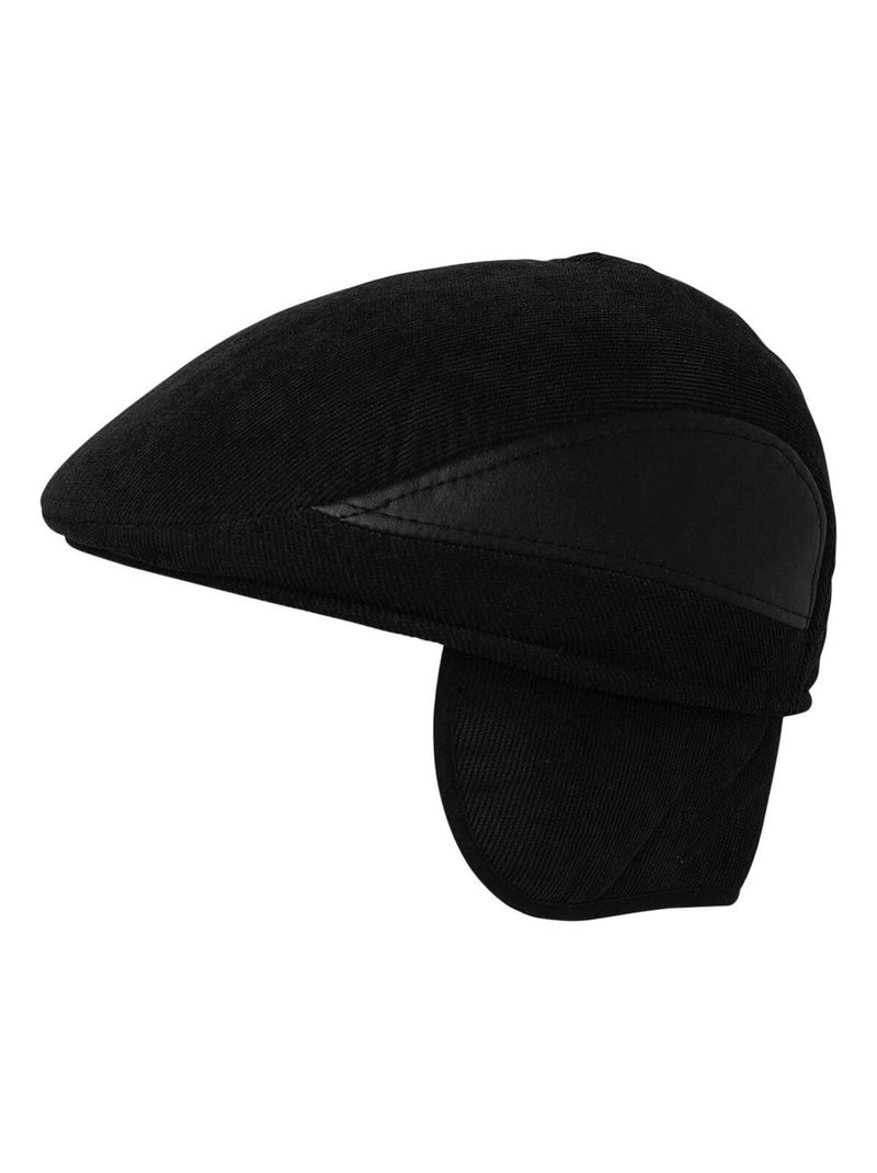 Casquette velours cache-oreilles Noir - Kiabi