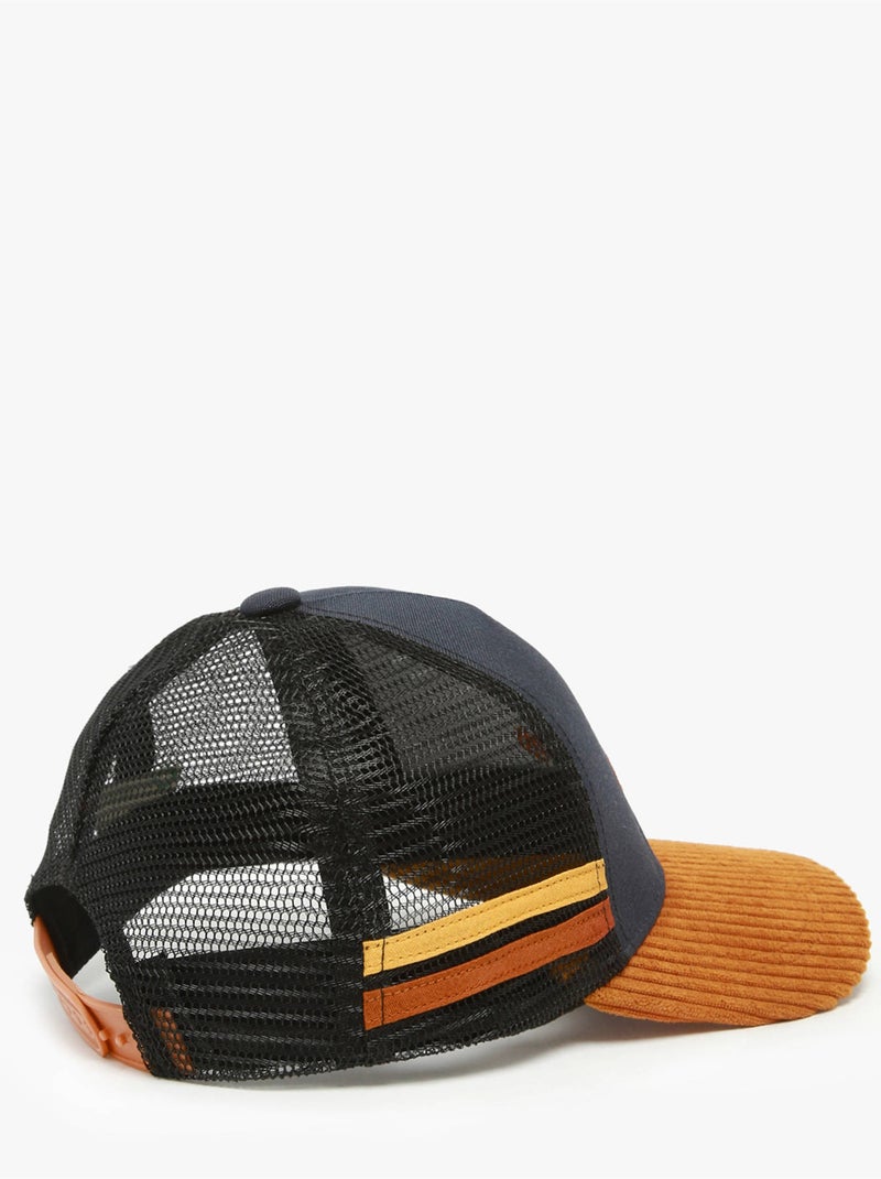 Casquette Vintage Urban Cameleon Polyester Recycle Bleu Marron Bleu - Kiabi