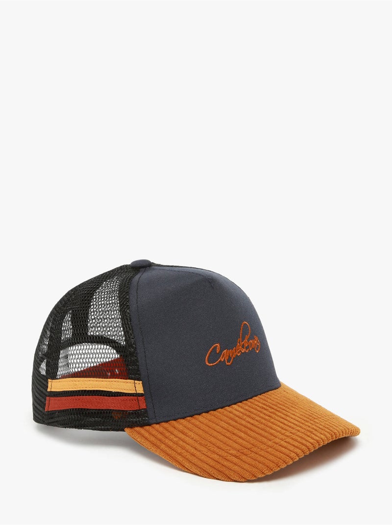 Casquette Vintage Urban Cameleon Polyester Recycle Bleu Marron Bleu - Kiabi