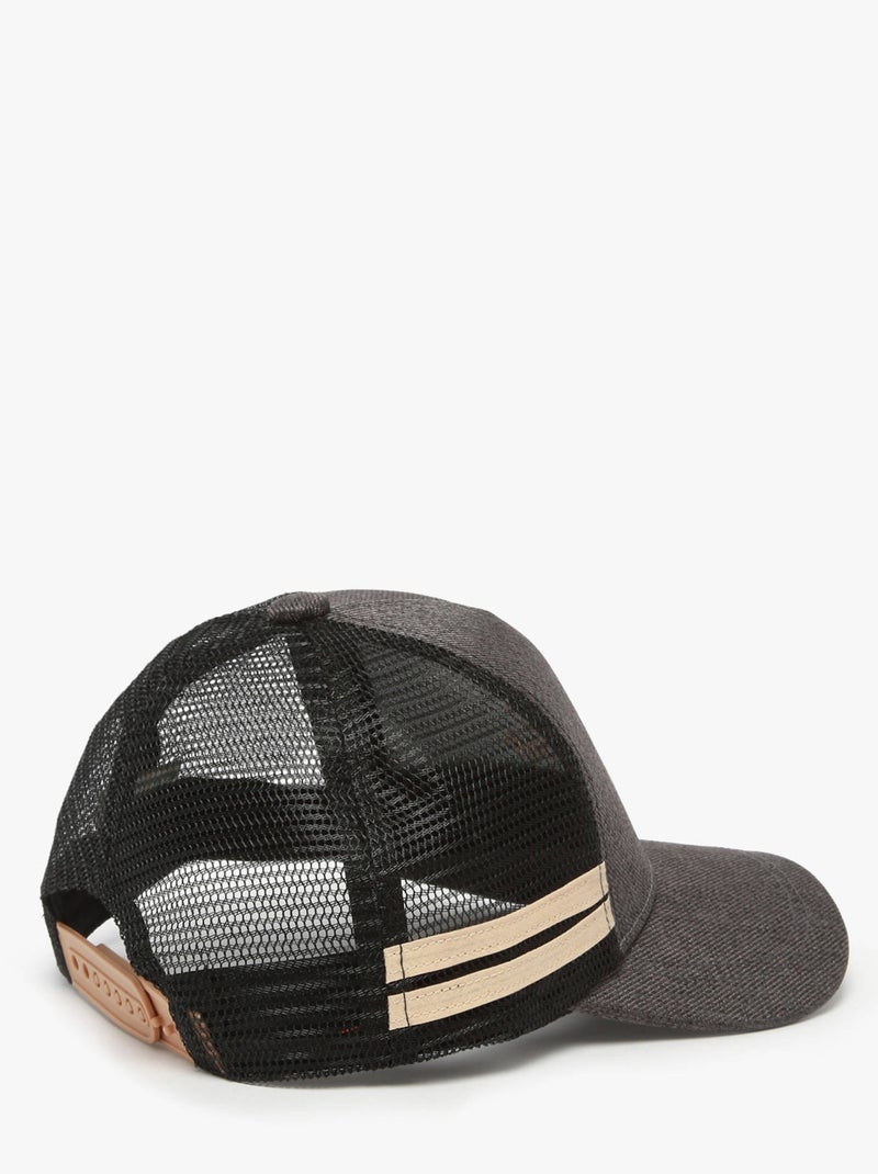 Casquette Vintage Urban Cameleon Polyester Recycle Gris Noir - Kiabi