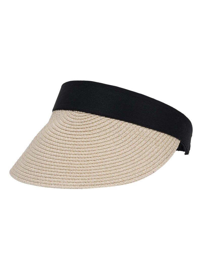 Casquette visière Beige/Noir - Kiabi
