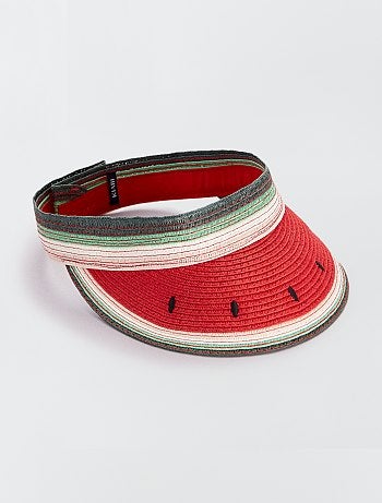 Casquette visière en forme de pastèque