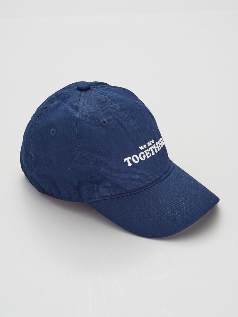 Casquette 'We are together' BLEU - Kiabi