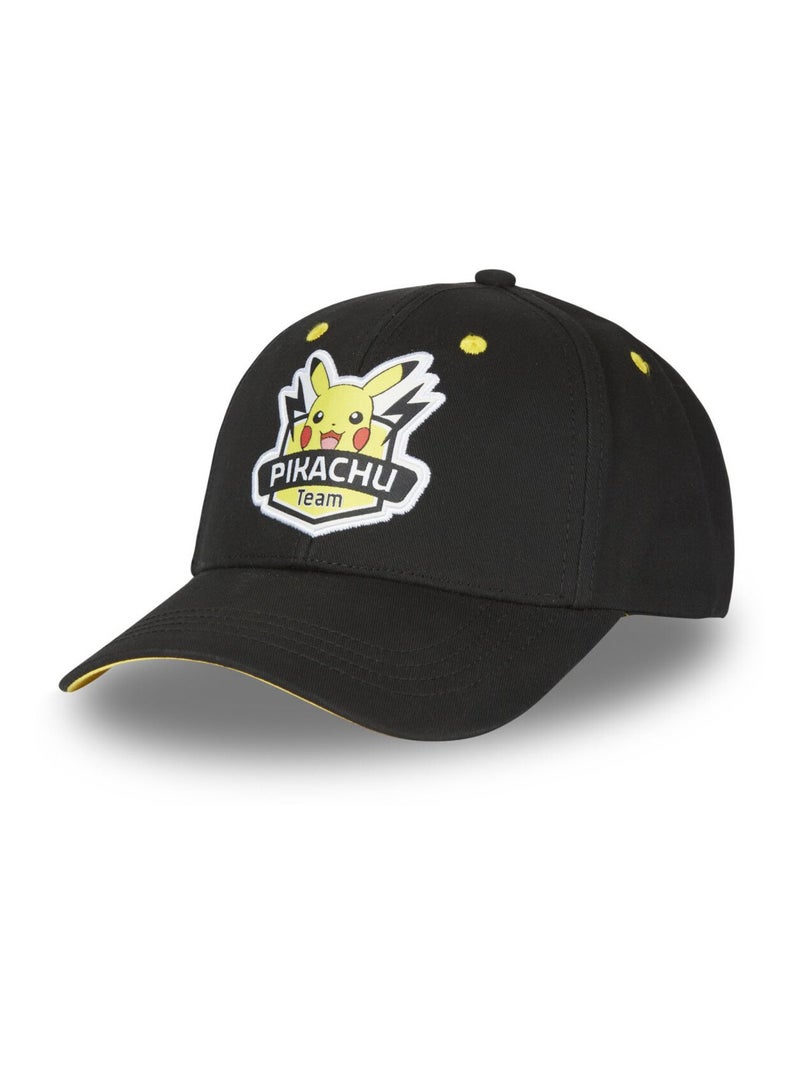 Casquettes adulte baseball fermeture snapback Pokémon Freegun Noir Jaune - Kiabi