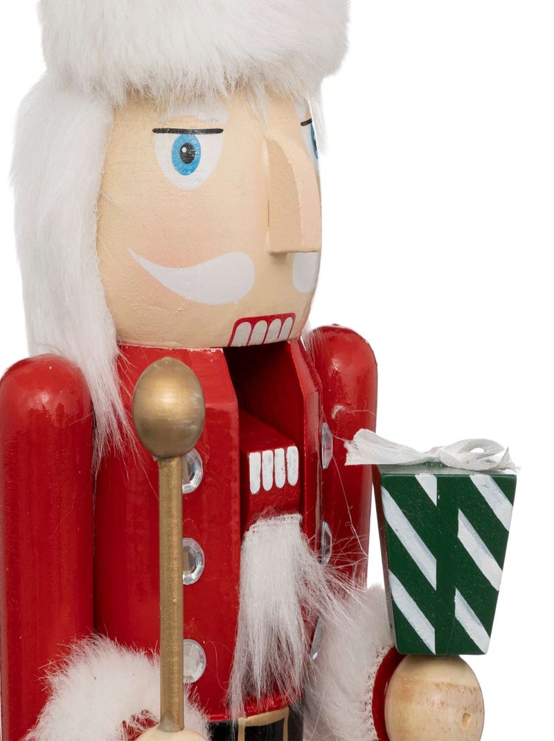 Casse-noisette de Noël en bois Rouge - Kiabi