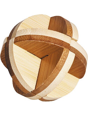 Casse-tête bambou balle 3 disques