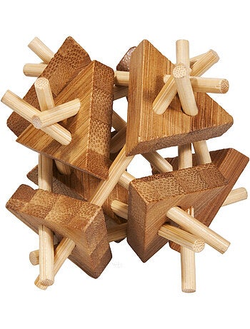 Casse-tête bambou bâtons et triangle