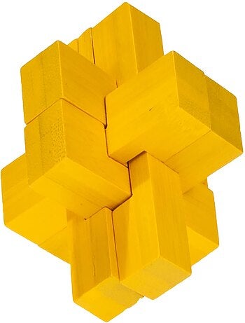 Casse-tête bambou La croix jaune