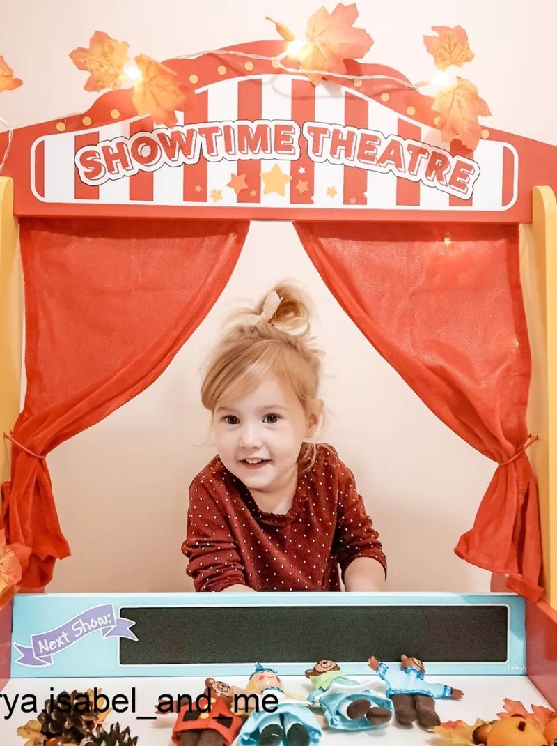 Castelet de théâtre de marionnettes Rouge - Kiabi