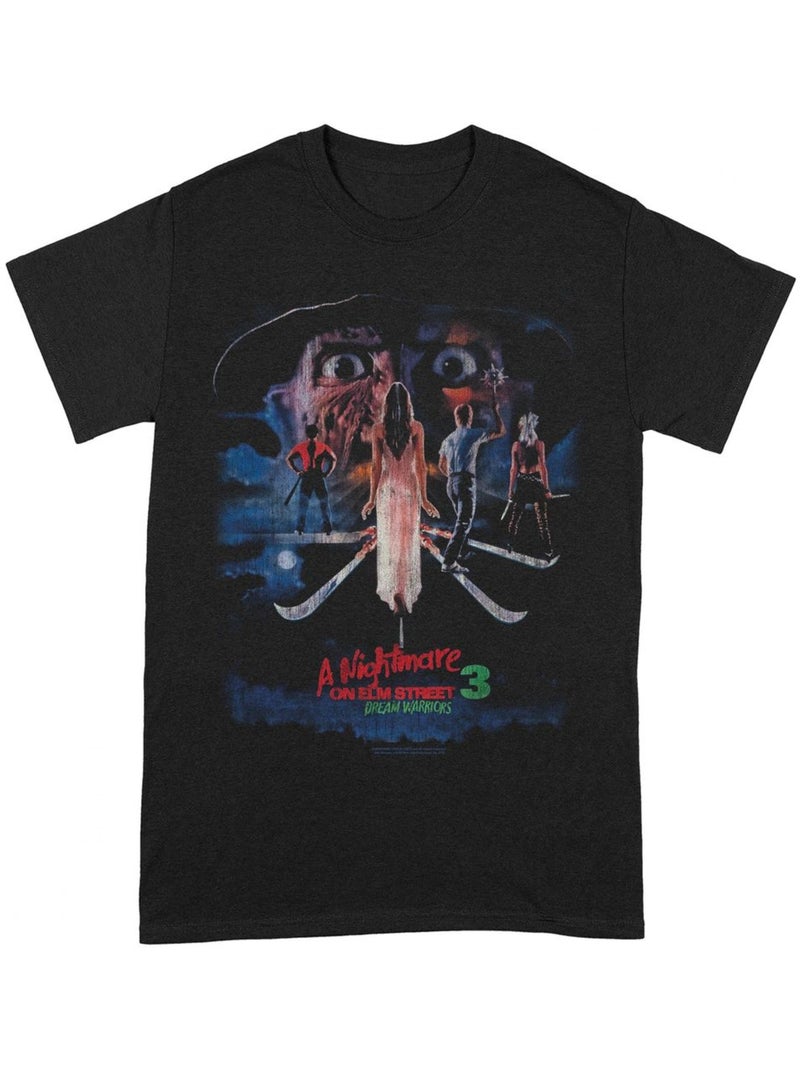 Cauchemar sur Elm Street - T-shirt DREAM WARRIORS (Freddy Krueger) Noir - Kiabi