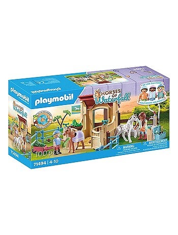 Cavalières avec box et poneys
