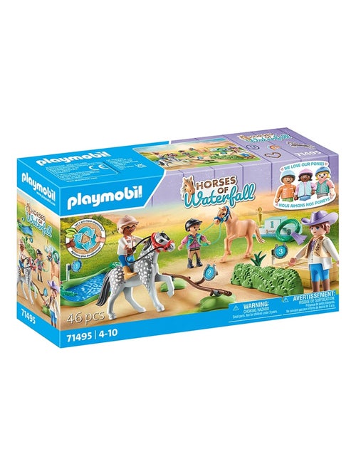Cavaliers avec poneys et saut d'obstacles - Kiabi