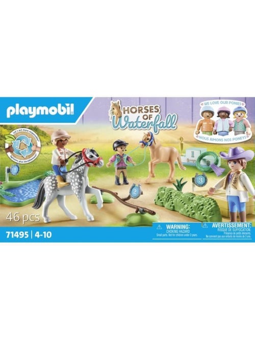 Cavaliers avec poneys et saut d'obstacles - Kiabi