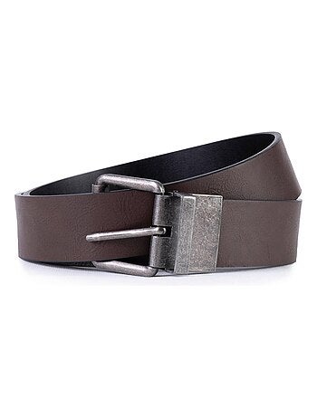 Ceinture 2 en 1 réversible homme Isotoner
