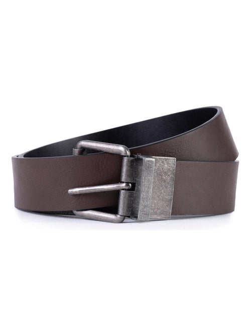 Ceinture 2 en 1 réversible homme Isotoner - Kiabi
