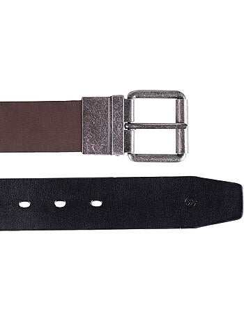 Ceinture 2 en 1 réversible homme