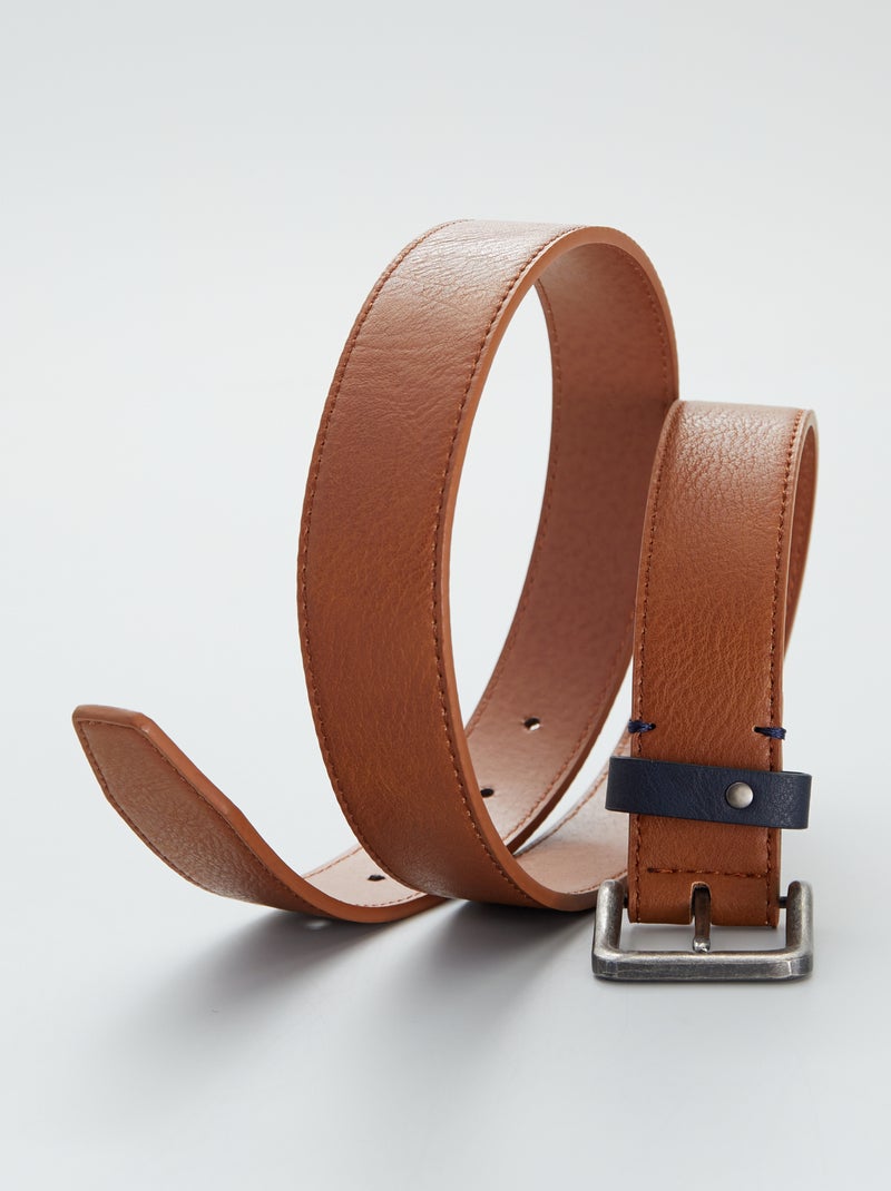 Ceinture à boucle camel - Kiabi
