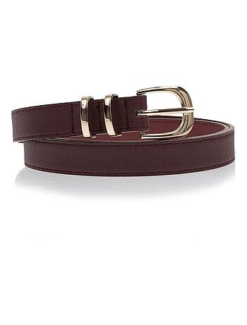 Ceinture à boucle dorée femme isotoner