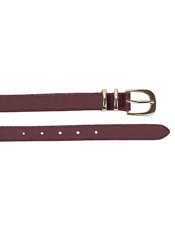 Ceinture à boucle dorée femme isotoner